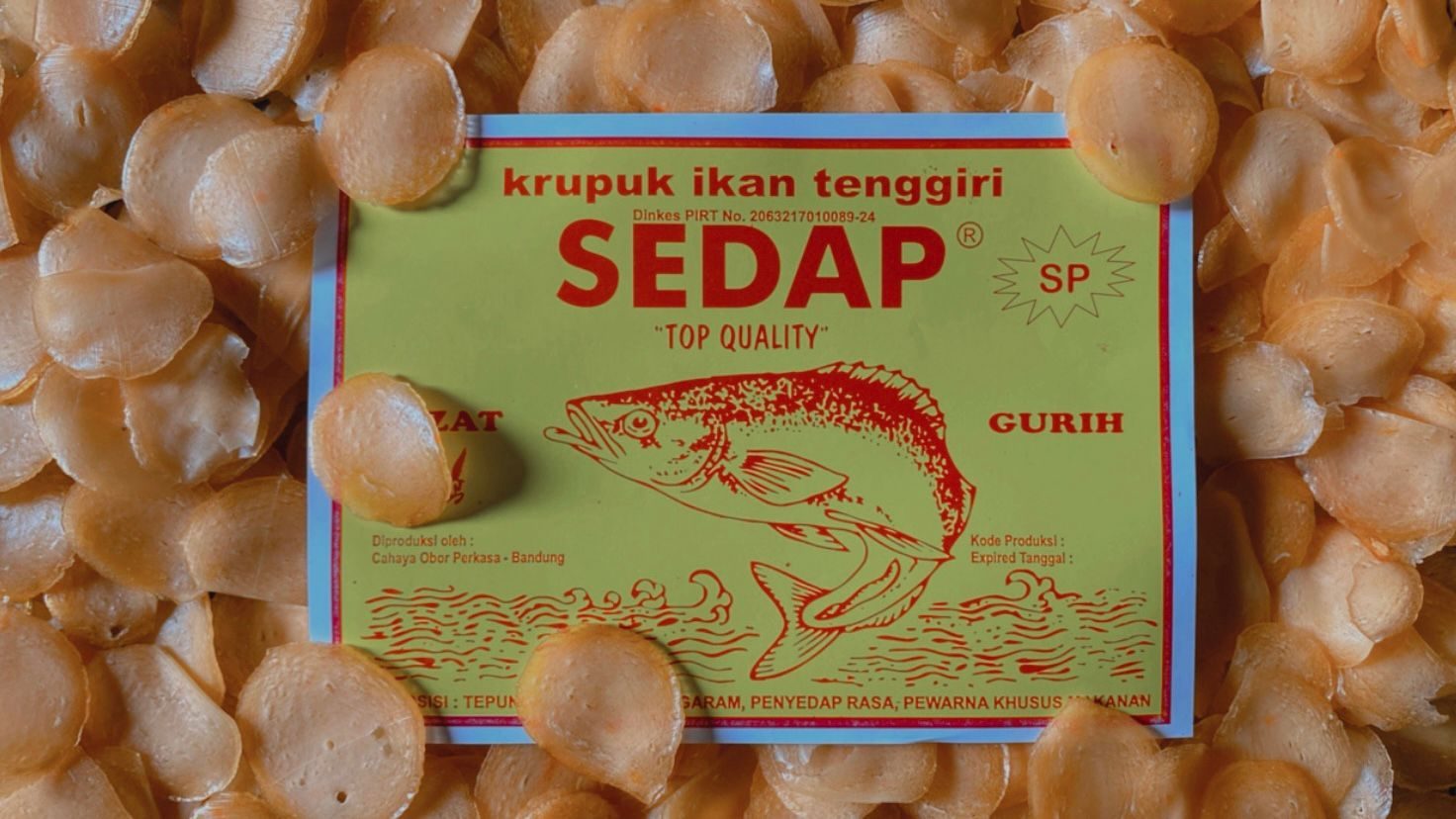 Sedap fish crackers